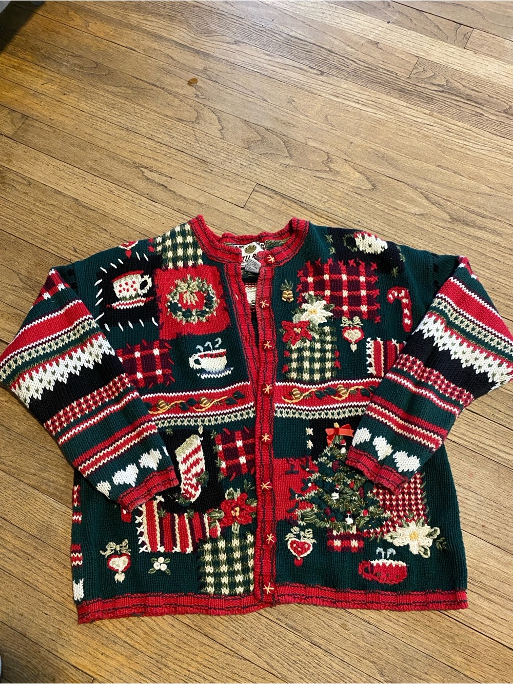 Tiara Christmas sweater Very colorful Cardigan